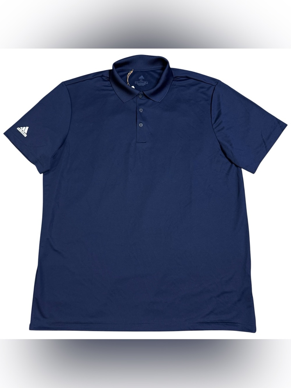 Adidas Polo Shirt Mens XL Navy Performance Primegreen Solid Adi-Perf Golf GQ3122